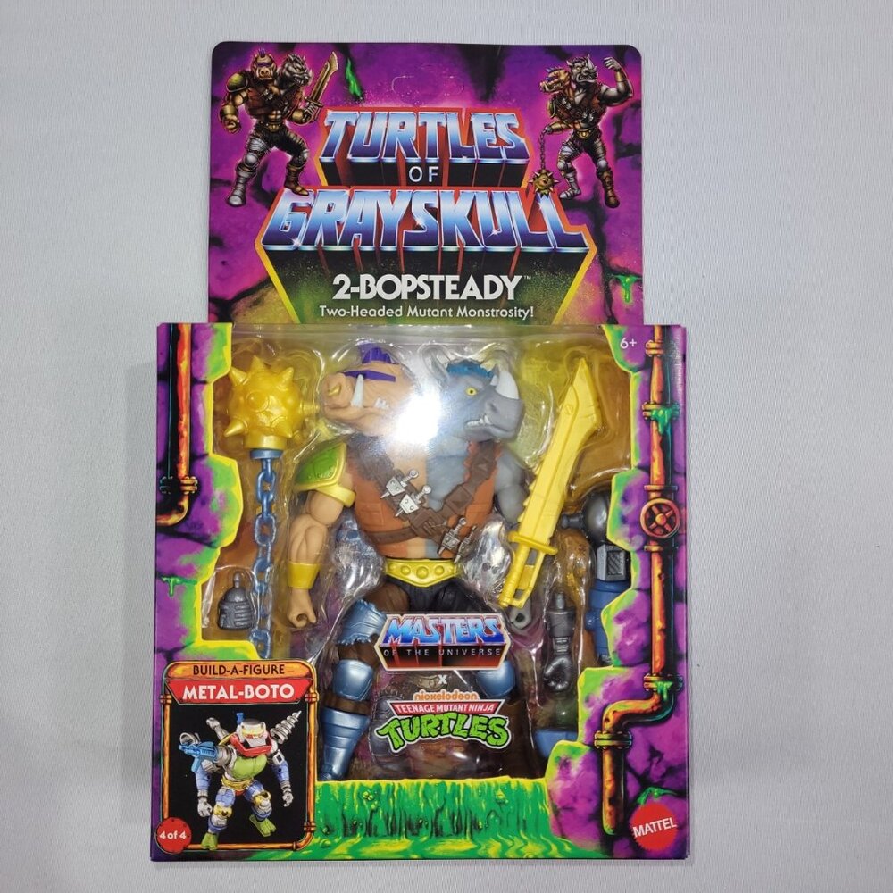 Masters of the Universe TMNT Turtles Grayskull 2-Bobsteady Action Figure
